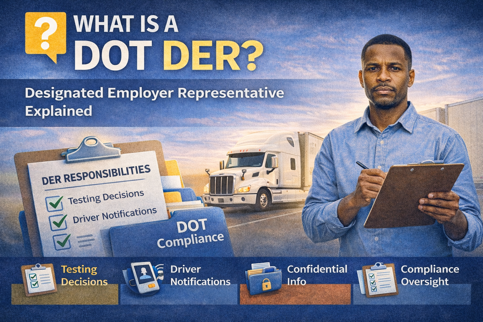 DOT DER Designated Employer Representative explained for employers and CDL drivers